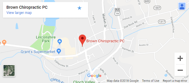 North Tazewell VA Chiropractic Map